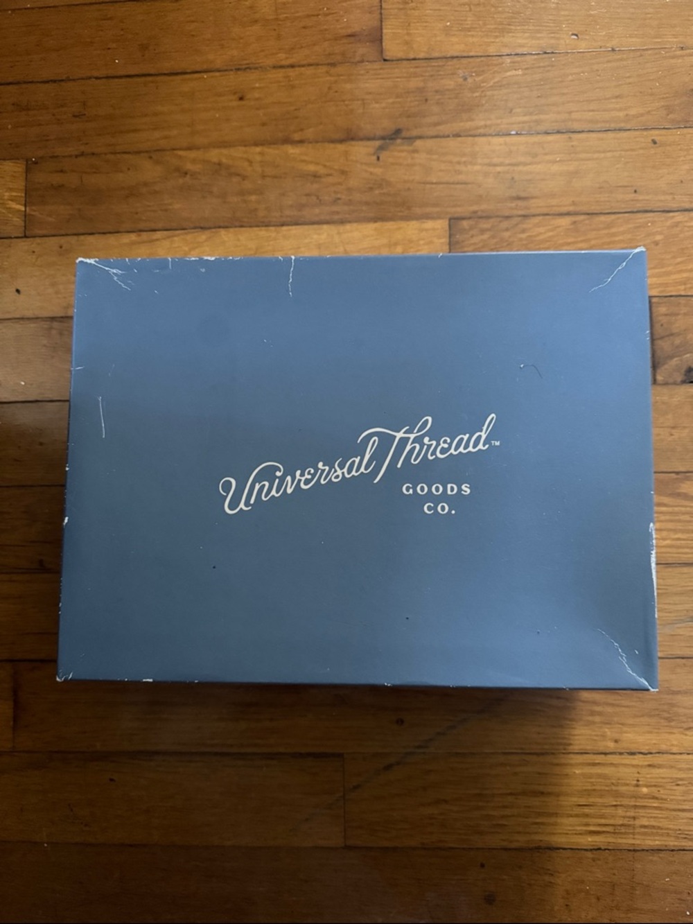 Universal Thread Black Accessory Organizer Box with White Logo